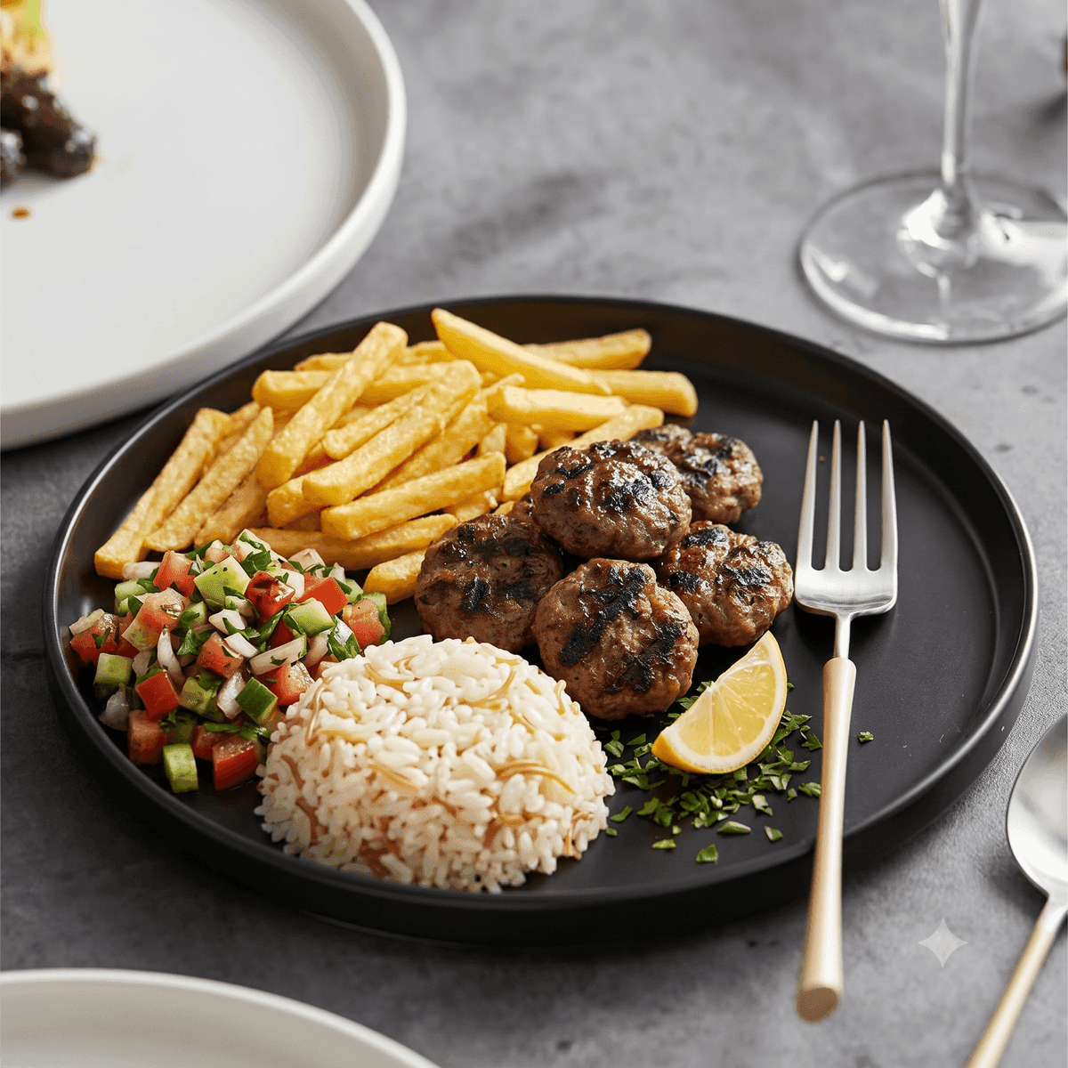 Avokado Salata menü şablonu ve sunumu