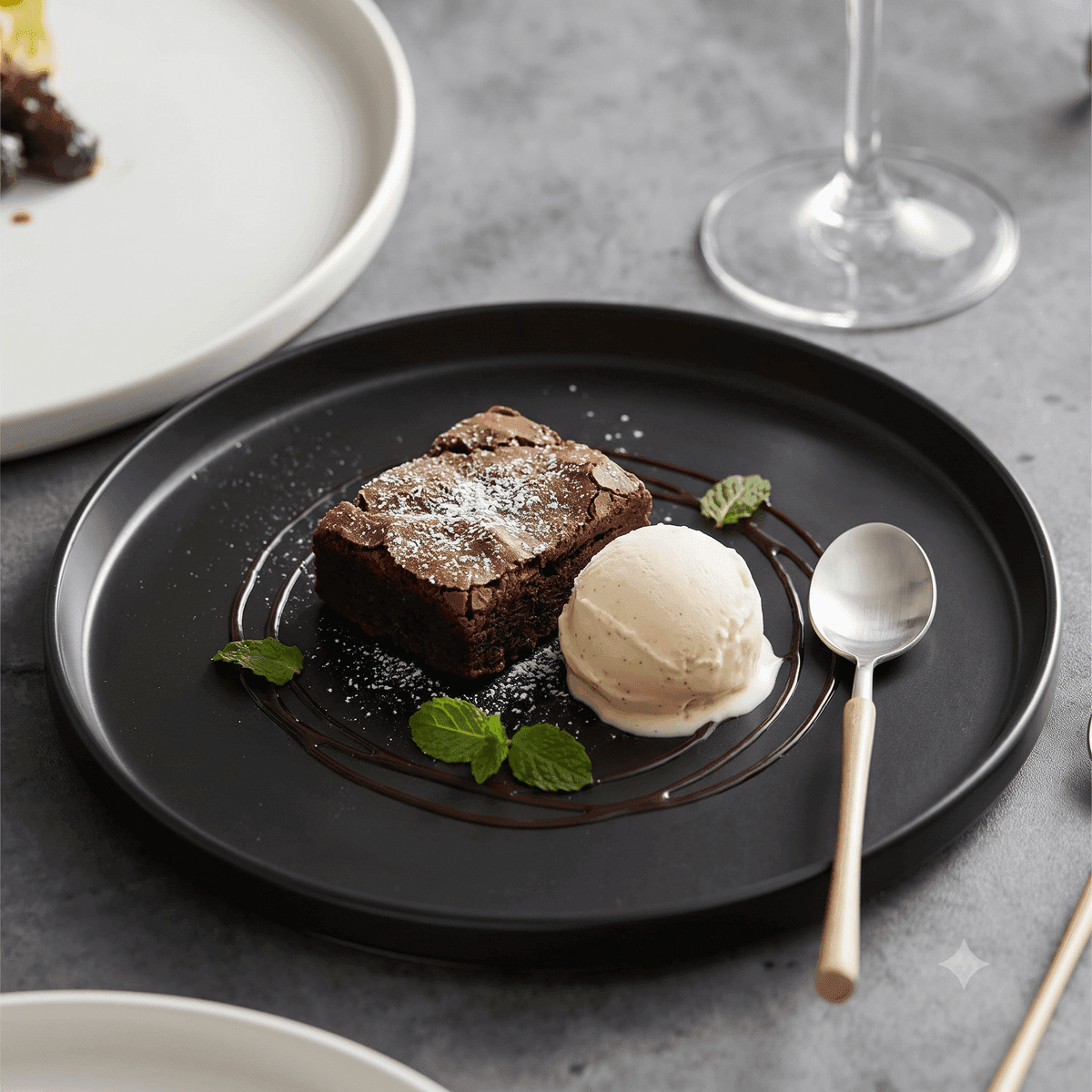 Brownie menü şablonu ve sunumu
