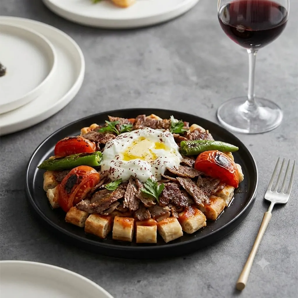 Manisa Kebabı menü şablonu ve sunumu