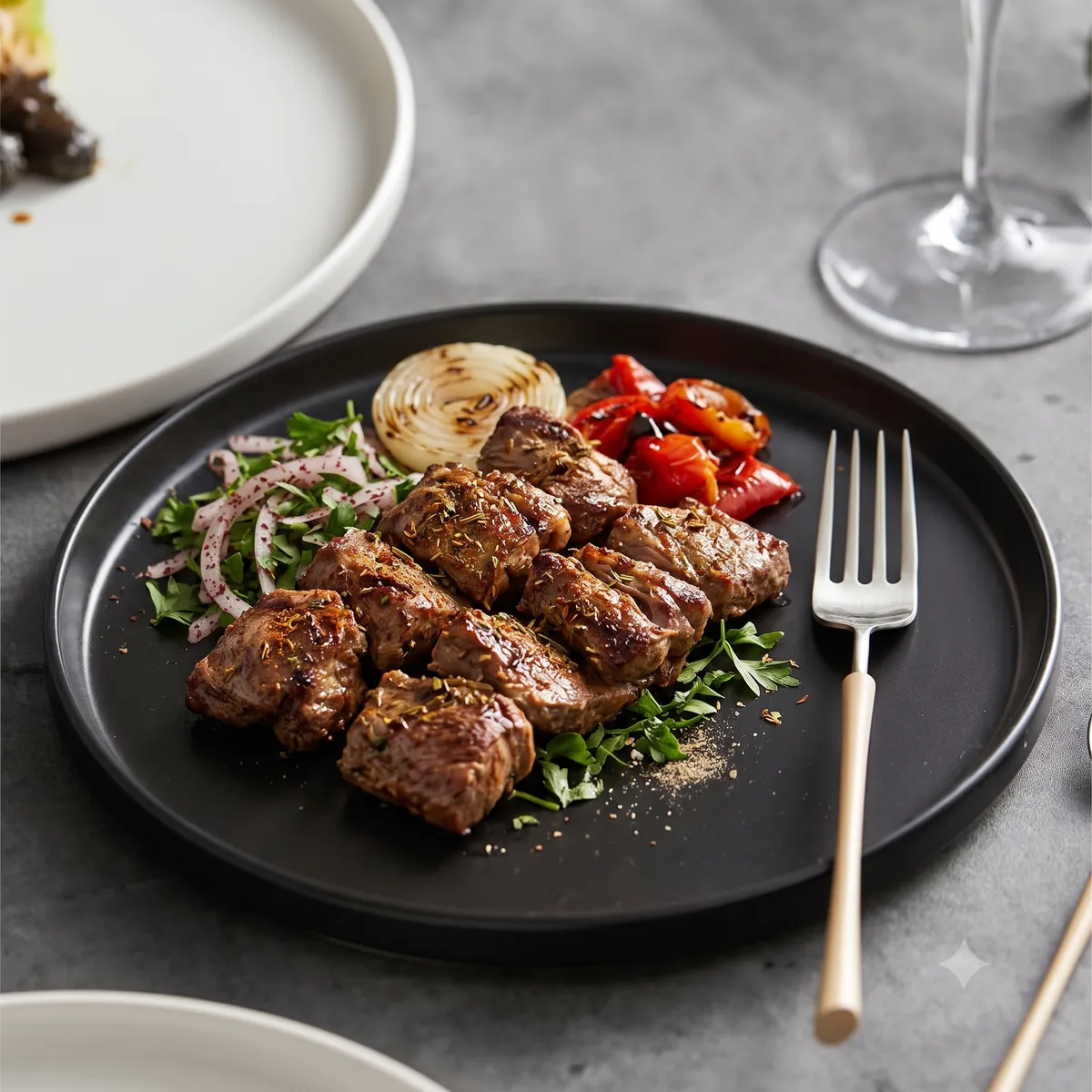 Şaşlık Kebap menü şablonu ve sunumu