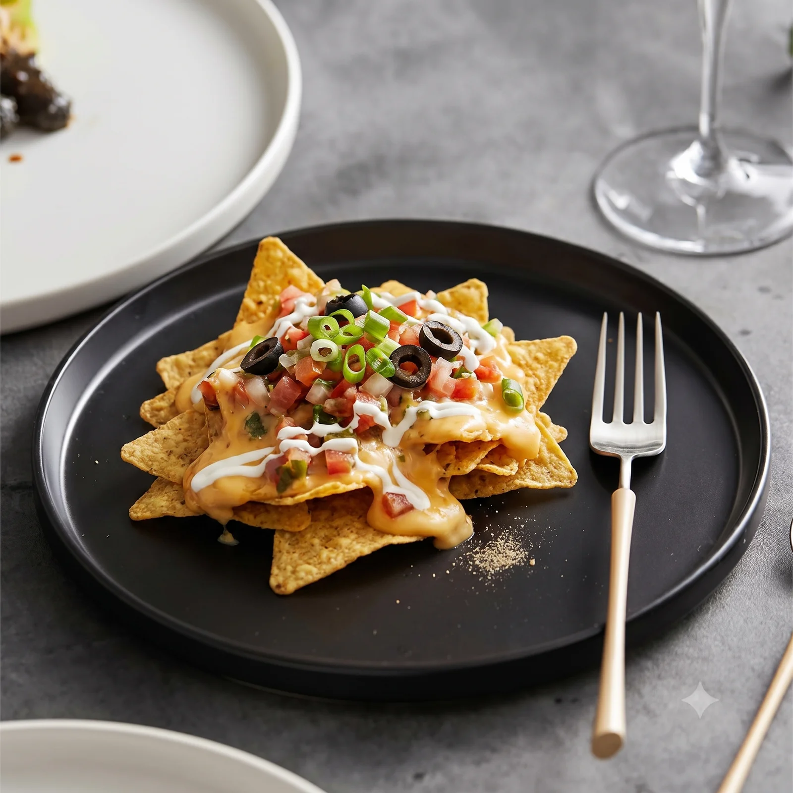 Nachos menü şablonu ve sunumu
